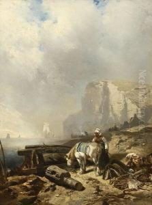 Normannische Steilkuste. by Charles Hoguet