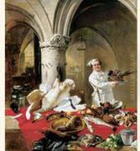 Le Cuisinier, 1863. by Charles Hoguet