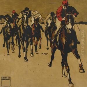 Reiter Im Rennen (horse Race) by Ludwig Hohlwein