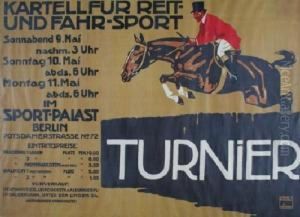 Turnier For Steeple Chase Race by Ludwig Hohlwein