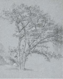 Trois Arbres by Claude Jean Baptiste Hoin