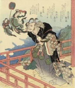 Tokimasa Praying On The Balcony Of Benten Shrine
