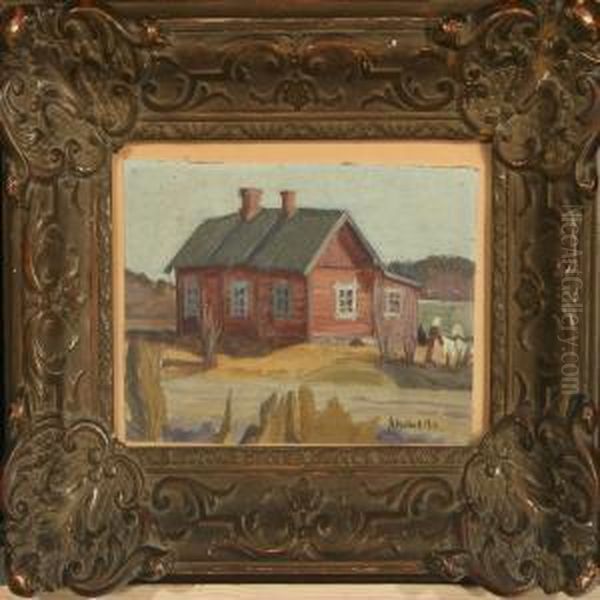 Farmhouse Exterior, View Over Vejle And Harvest Scenery - view 1