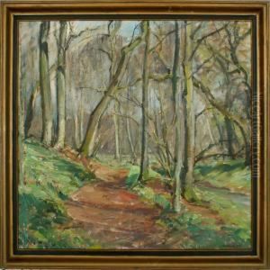 A Forrest. Signed N. Holbak 1931 by Niels Holbak