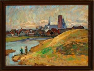 Autumn Scenery From Ribe Town, Denmark by Niels Holbak