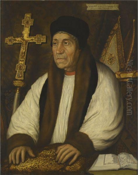 Portrait Of William Warham, Archbishop Of Canterbury (c.1450 - 1532) - view 1