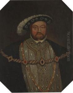 Half Length Portrait Of Henry Viii by Hans Holbein the Younger