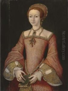 Portrait Of Elizabeth When A Princess by Hans Holbein the Younger