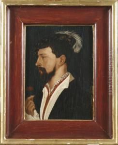 Portrait Des Sir Simon George Of Cornwall by Hans Holbein the Younger