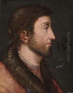 Profile Portrait Of A Gentleman, Bust-length by Hans Holbein the Younger