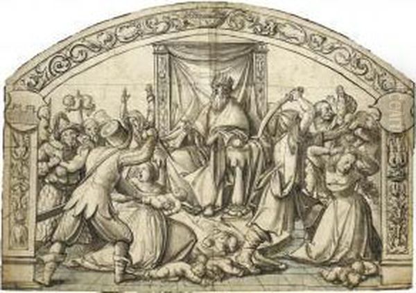 The Massacre Of The Innocents: Design For Stained Glass - view 1