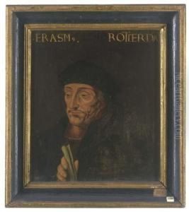 Portrait Of Erasmus, Bust Length by Hans Holbein the Younger