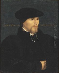 Portrait Of A Man In Black by Hans Holbein the Younger