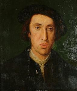 Portrait Of A Gentleman, Bust Length, In A Black Cap And Coat by Hans Holbein the Younger
