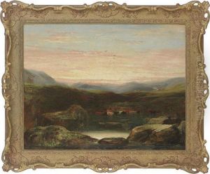 Cattle Watering At Sunset by Abel Hold
