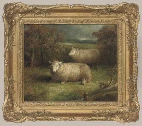 Sheep In A Landscape - view 1