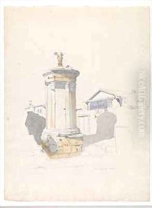 The Choregic Monument of Lysikrates Athens by Thomas Hartley Cromek