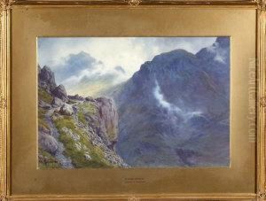 Rising Mists: Nearing The Summit Of Styhead Pass From Wastwater Side Of The Great Gable Rising Mists: Nearing The Summit Of Styhead Pass From Wastwater Side Of The Great Gable