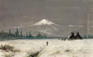 Indian Encampment by Ramsome Gillet Holdredge