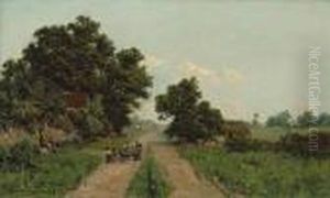 A Country Road In France by Ramsome Gillet Holdredge
