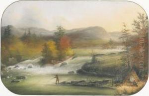 At Grand Calumets On The Ottawa by Alfred Worsley Holdstock