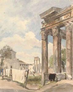 In the Forum, Rome by Thomas Hartley Cromek