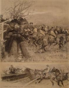 ' Impressions At Cheltenham ' 2 Part Picture