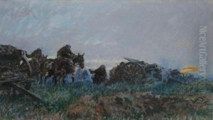 The Royalfield Artillery In Action On The Western Front During The Great