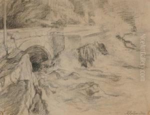 Paesaggio by Alfons Hollaender
