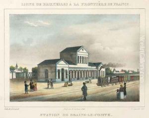 Braine-le-Comte Station, Belgium, 1843 by A. Canella