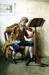 The Violinist by A. Canella