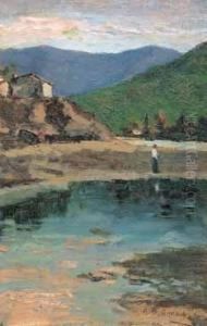 Veduta Di Lago by Alfons Hollaender