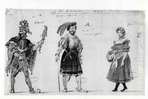 Costume designs for 'Le Roi s'amuse'
