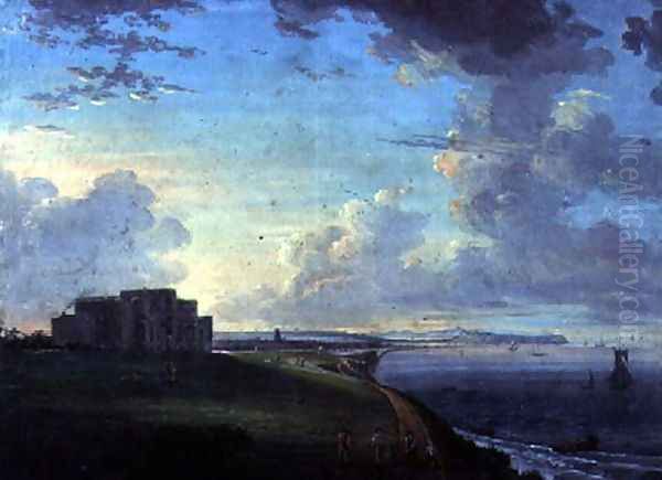 Highcliffe, near Christchurch, Dorset, the Seat of the Marquis of Bute, from the East - view 1