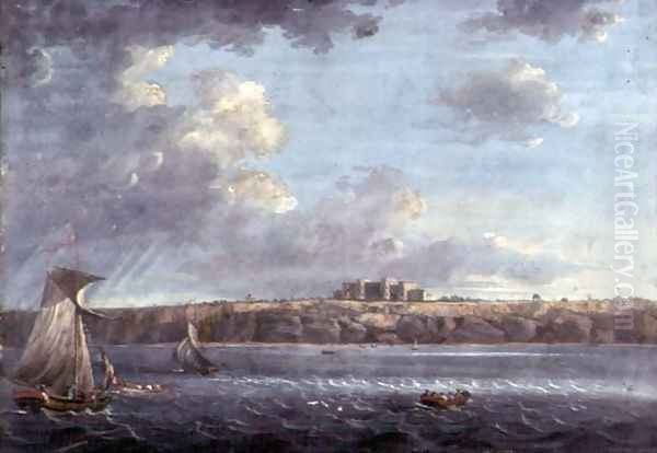 Highcliffe, near Christchurch, from the Sea - view 1