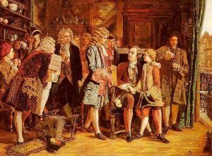 Pope's Introduction To Dryden At Will's Coffee House by Eyre Crowe