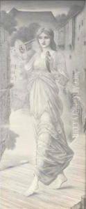 Photographic Facsimile Of An Edward Burne-jones' Study, 1890s by Frederick Hollyer