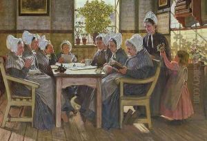 Our Poor: A Bible Reading, Chelsea Workhouse, 1878 by James Charles
