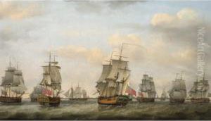 The Ships London, Integrity, Elizabeth And Nancy With Other Vessels Off Yarmouth