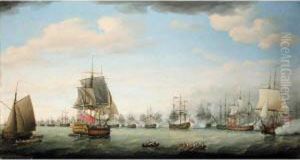 Action Between Lord Hood And The Count De Grasse Off Basse Terre, 26th January 1782