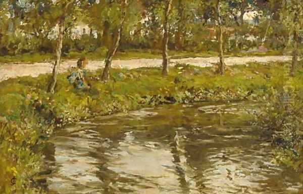 A stream by the roadside - view 1