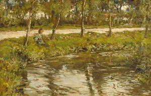 A stream by the roadside by James Charles
