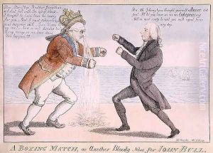 A Boxing Match or, Another Bloody Nose for John Bull by William Charles