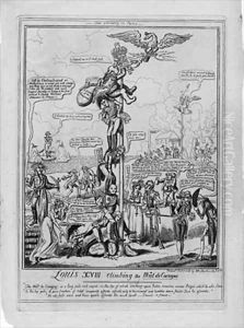 Louis XVIII climbing the Mat de Cocagne by William Charles