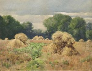 Field With Haystacks by William Henry Holmes