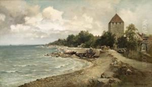Vy Mot Kruttornet, Visby by Josefina Holmlund