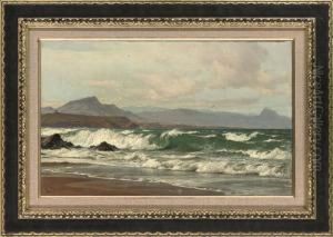 Waves Crashing On A South African Coast by Lauritz B. Holst