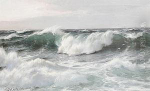 Waves Off The Lighthouse, Biarritz - view 1