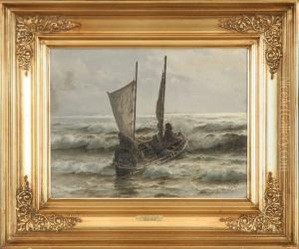 Fishermen In A Boat - view 1