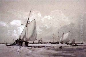 Fishing Smack Lying to by Sir Augustus Wall Callcott